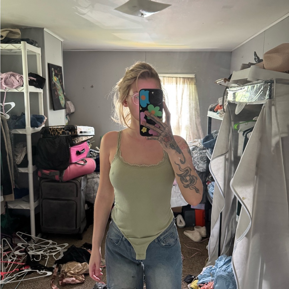 Sage Green Bodysuit